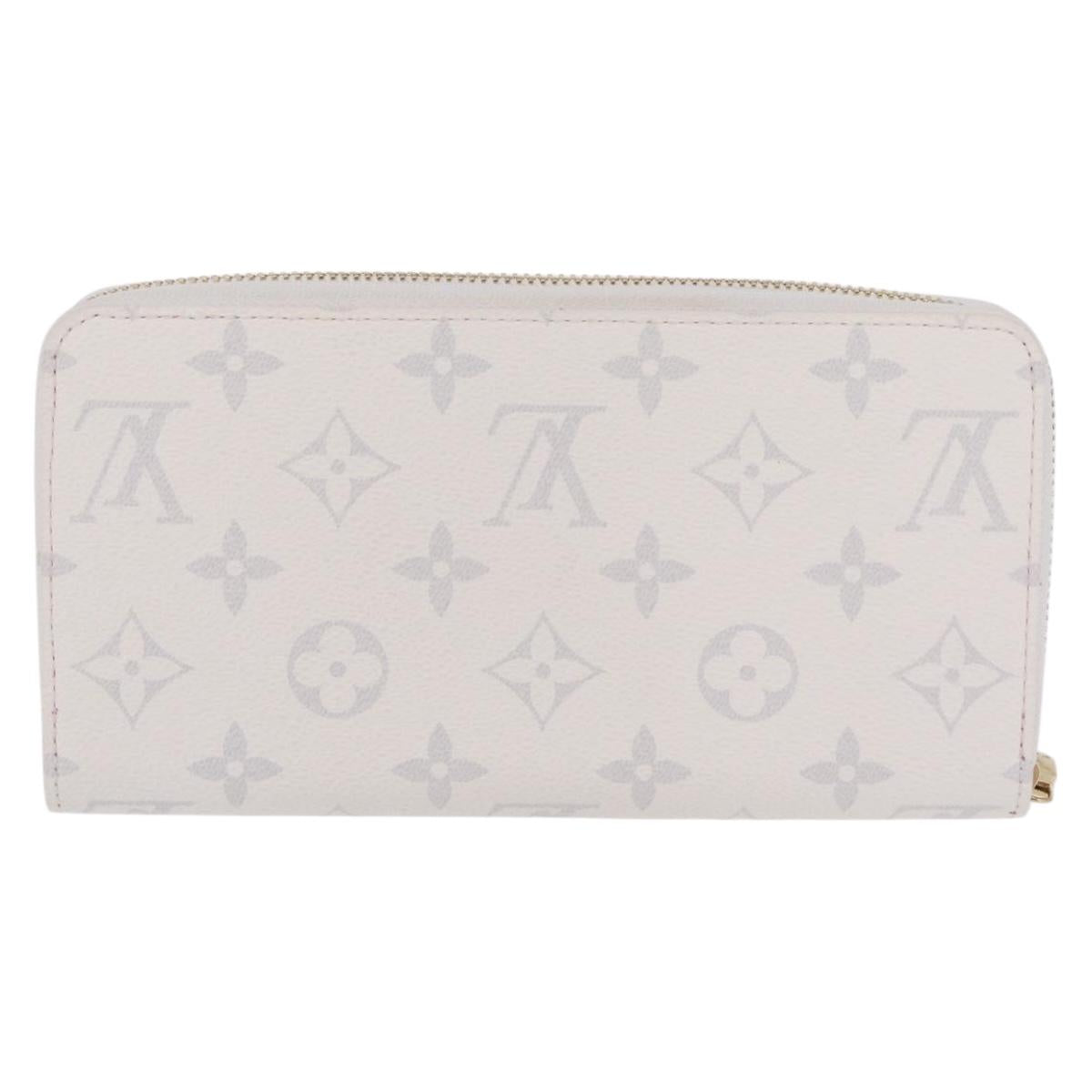 LOUIS VUITTON Monogram Cherry Zippy Long Wallet White M14240 LV Auth 206069SAM