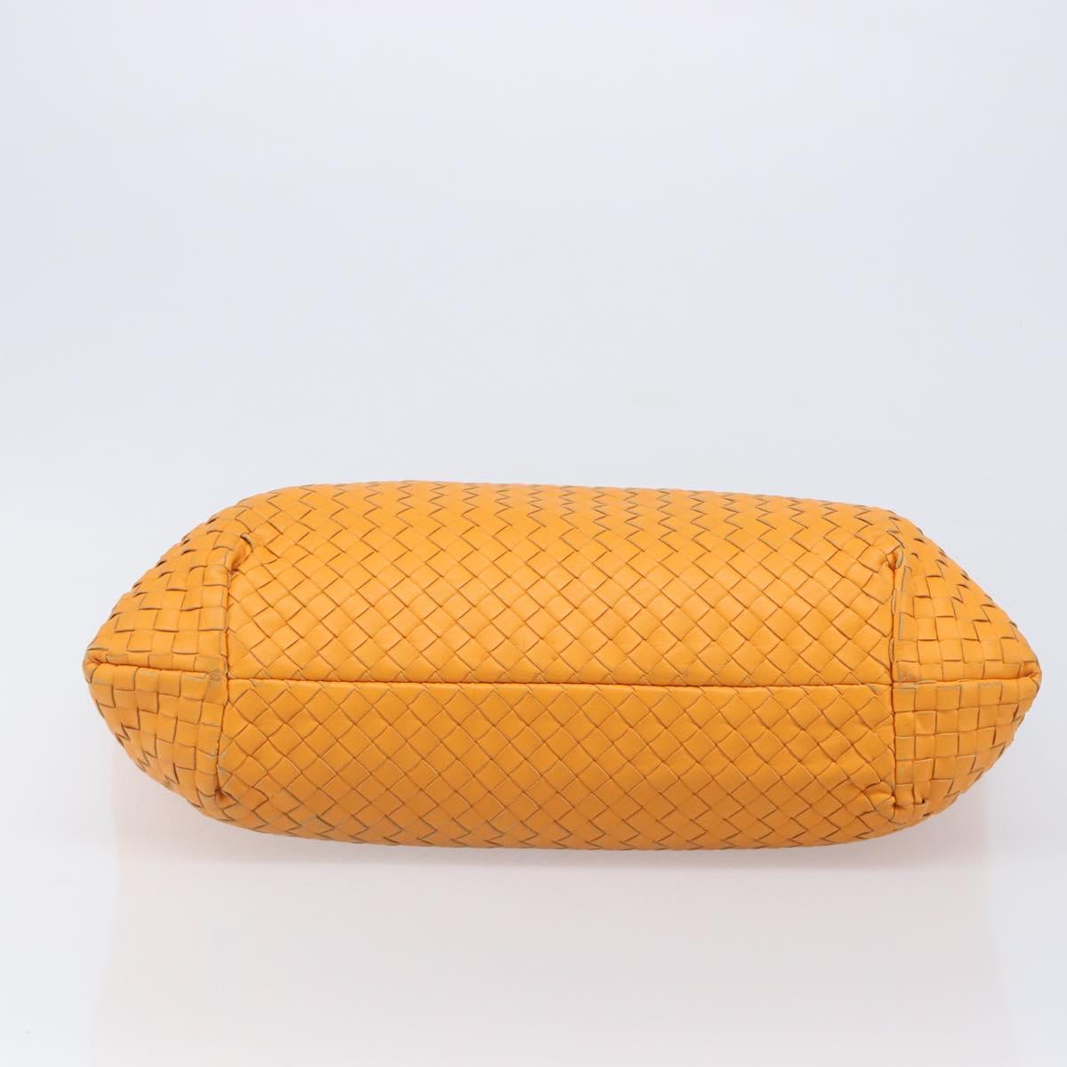 BOTTEGA VENETA INTRECCIATO Capri Tote Bag Leather Orange Auth 206070V
