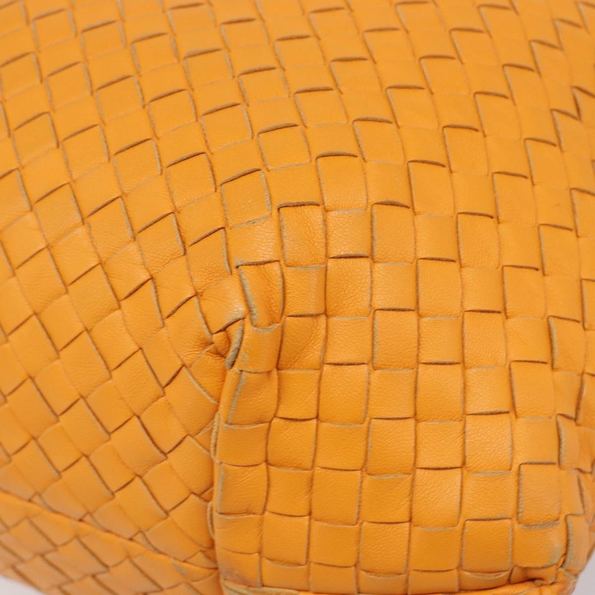 BOTTEGA VENETA INTRECCIATO Capri Tote Bag Leather Orange Auth 206070V