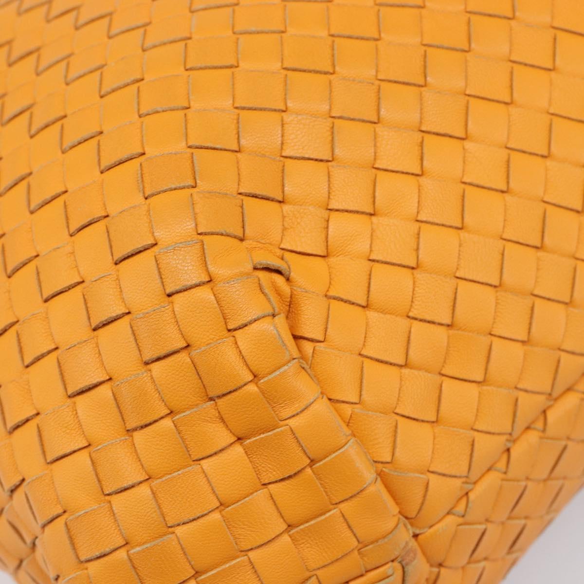 BOTTEGA VENETA INTRECCIATO Capri Tote Bag Leather Orange Auth 206070V