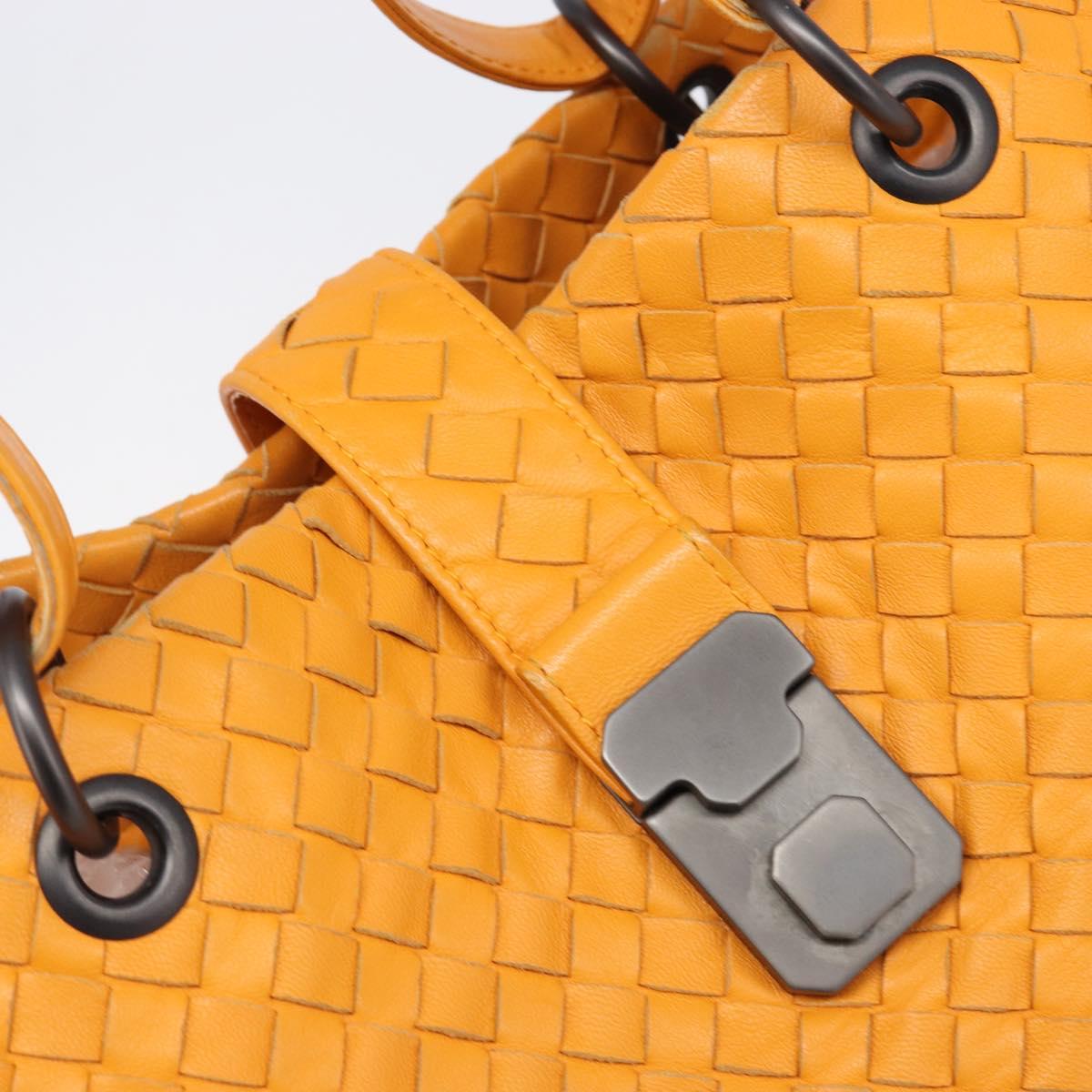 BOTTEGA VENETA INTRECCIATO Capri Tote Bag Leather Orange Auth 206070V