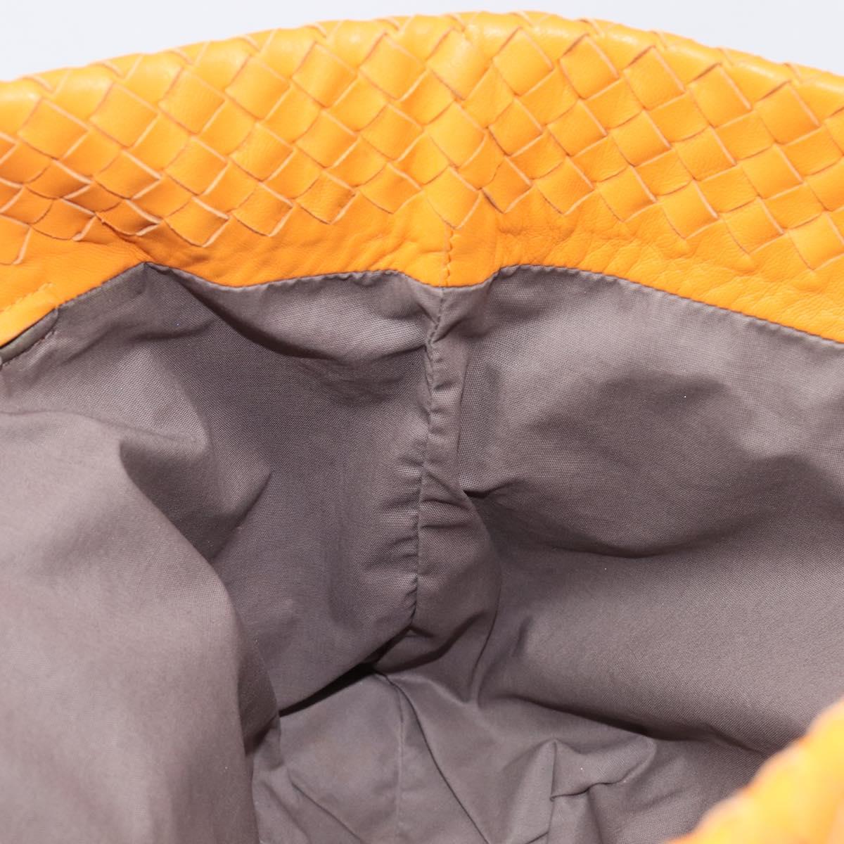 BOTTEGA VENETA INTRECCIATO Capri Tote Bag Leather Orange Auth 206070V
