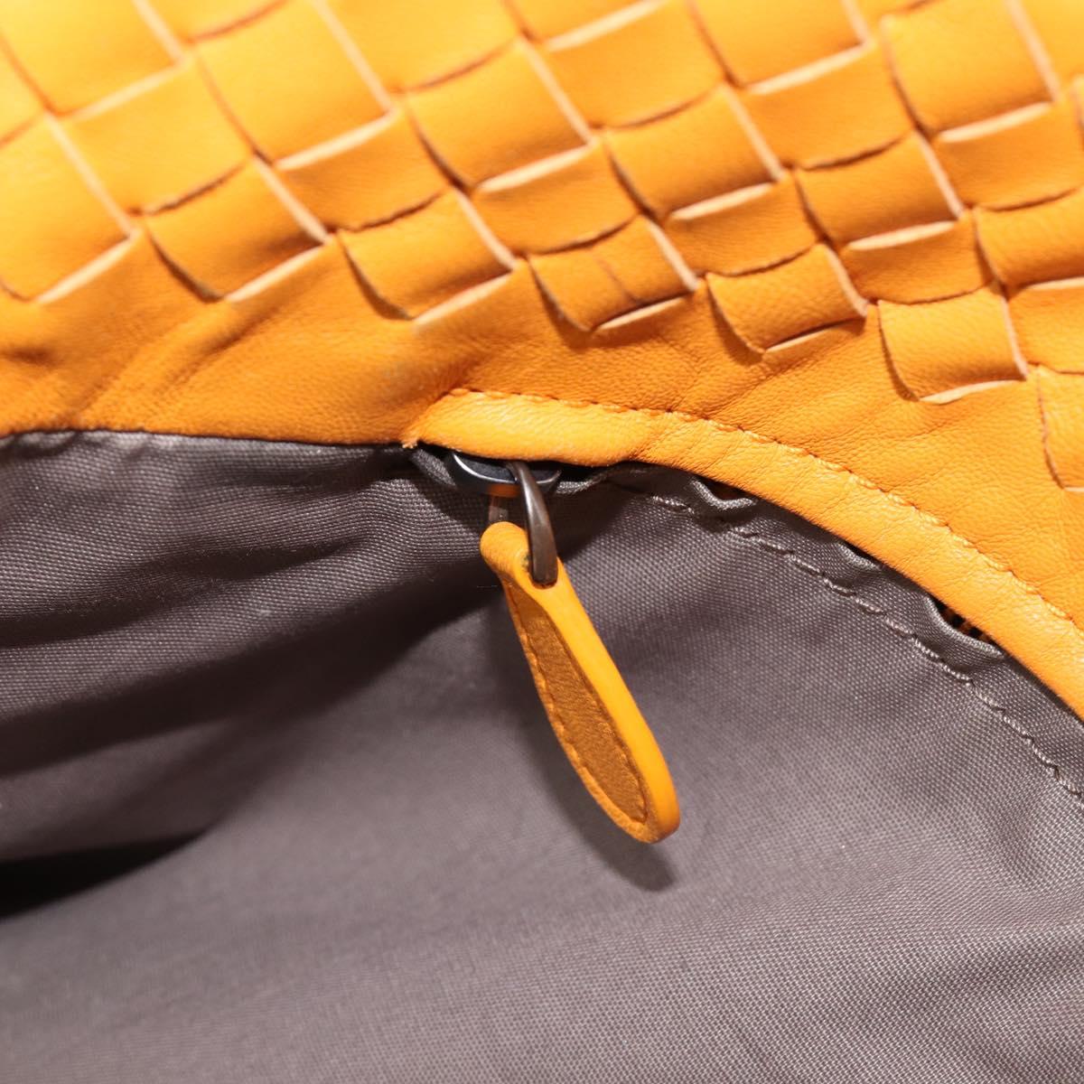 BOTTEGA VENETA INTRECCIATO Capri Tote Bag Leather Orange Auth 206070V