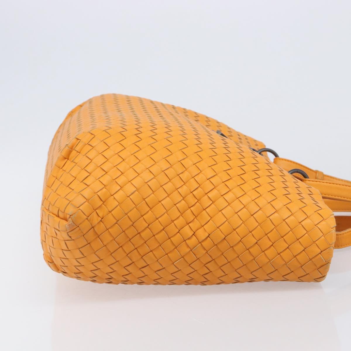 BOTTEGA VENETA INTRECCIATO Capri Tote Bag Leather Orange Auth 206070V