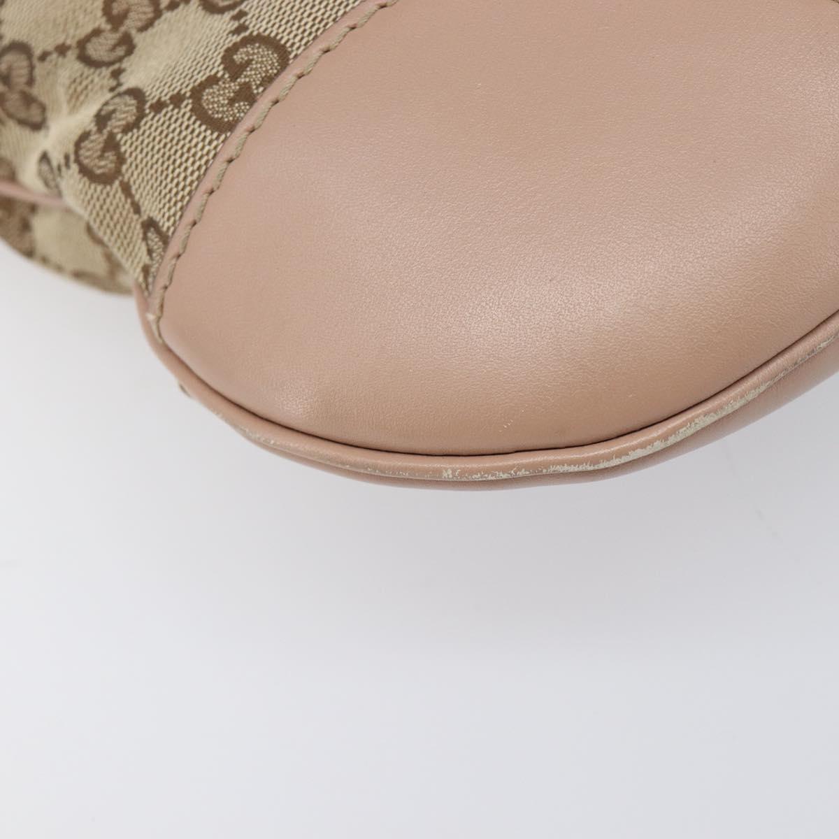 GUCCI GG Canvas Mayfair Shoulder Bag Beige Gold 257065 Auth 206073V
