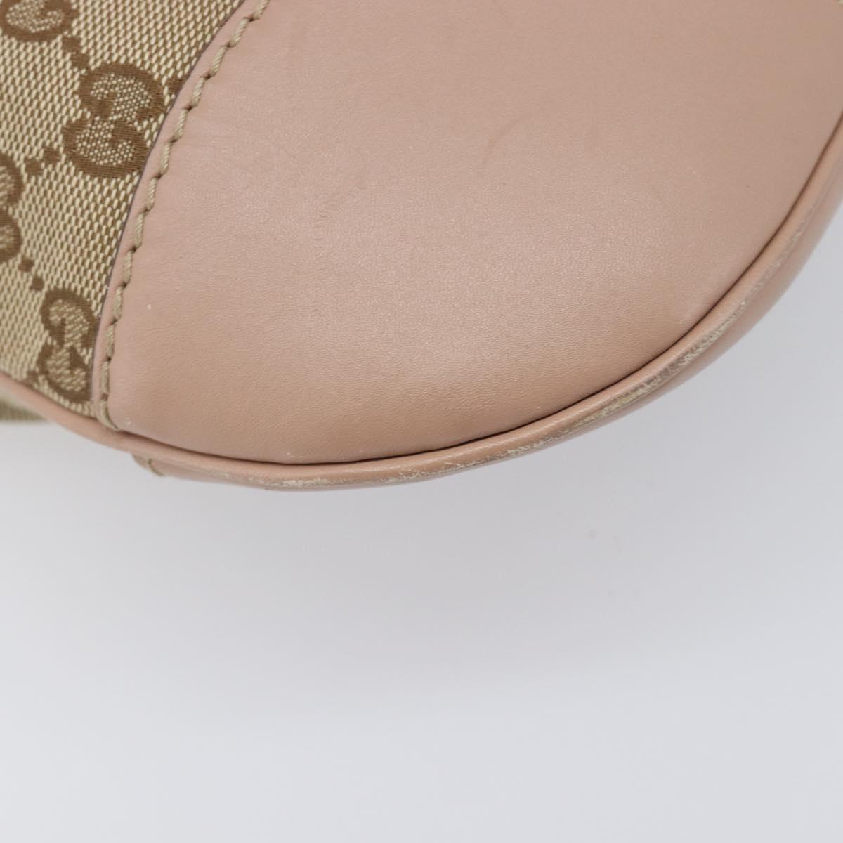 GUCCI GG Canvas Mayfair Shoulder Bag Beige Gold 257065 Auth 206073V