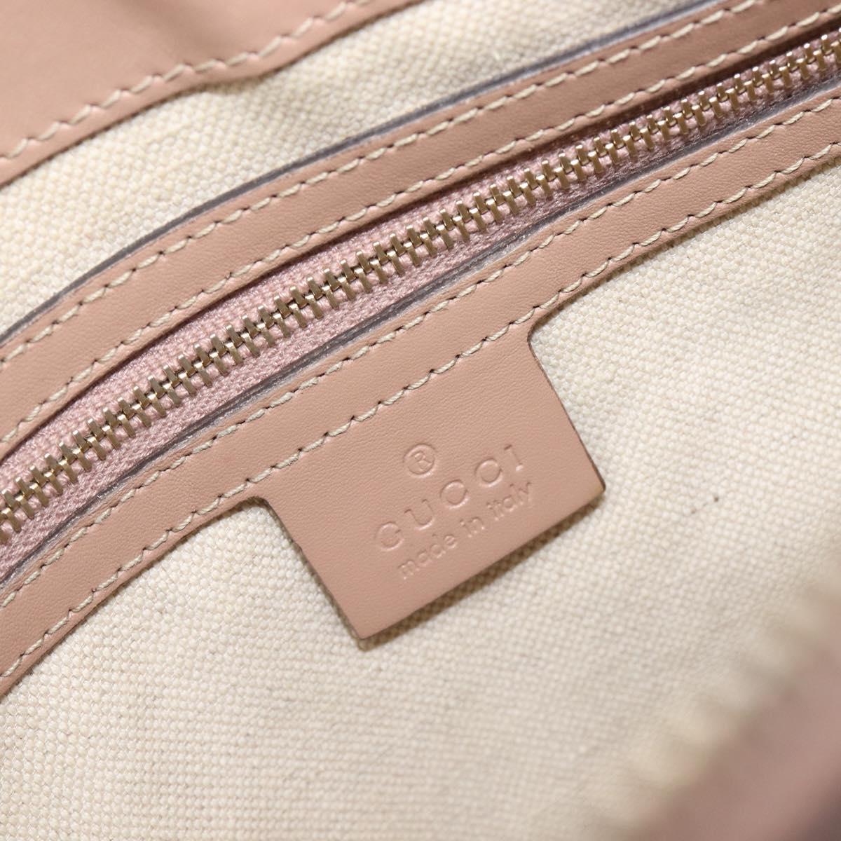 GUCCI GG Canvas Mayfair Shoulder Bag Beige Gold 257065 Auth 206073V
