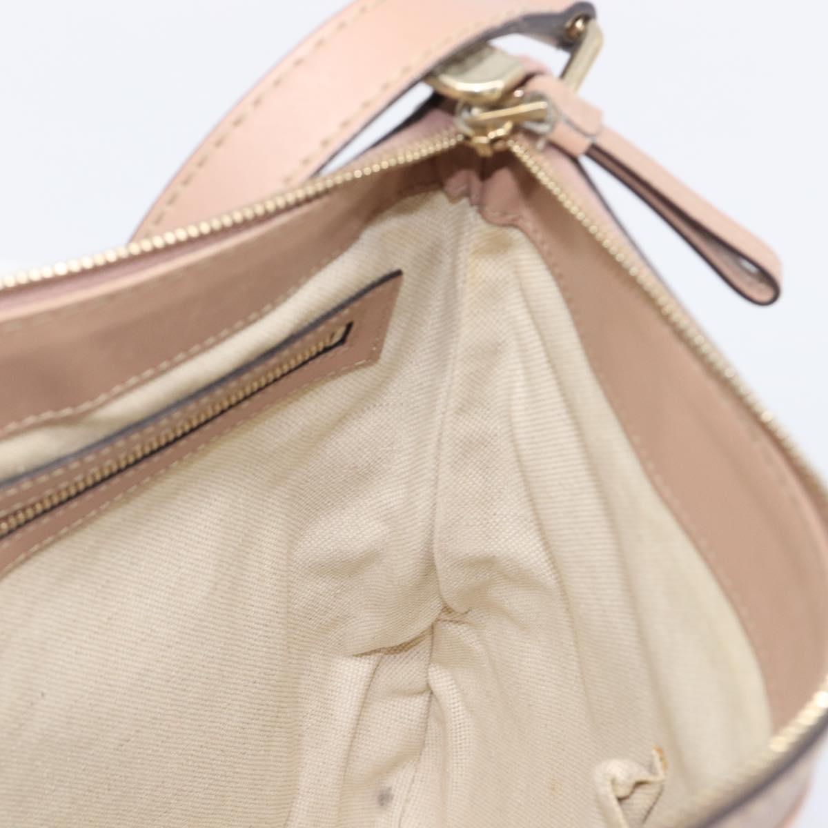 GUCCI GG Canvas Mayfair Shoulder Bag Beige Gold 257065 Auth 206073V