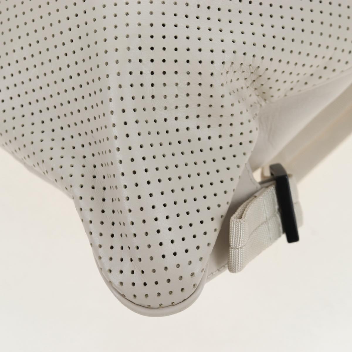 BOTTEGA VENETA Backpack Leather 2way Ivory Auth 206074V