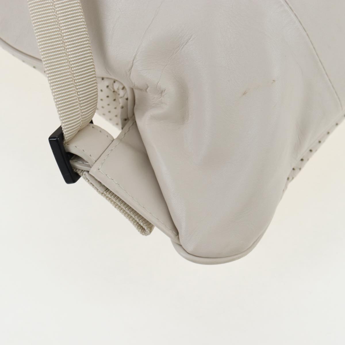 BOTTEGA VENETA Backpack Leather 2way Ivory Auth 206074V