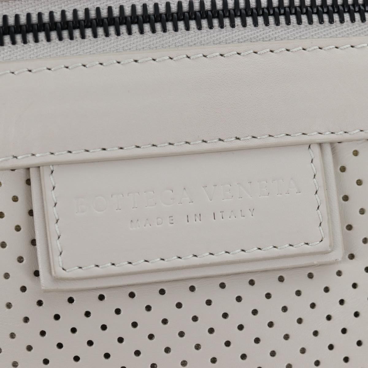 BOTTEGA VENETA Backpack Leather 2way Ivory Auth 206074V