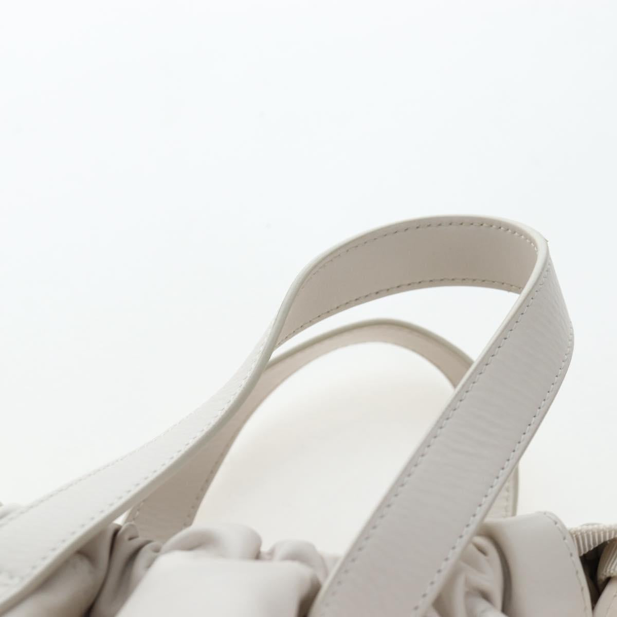BOTTEGA VENETA Backpack Leather 2way Ivory Auth 206074V