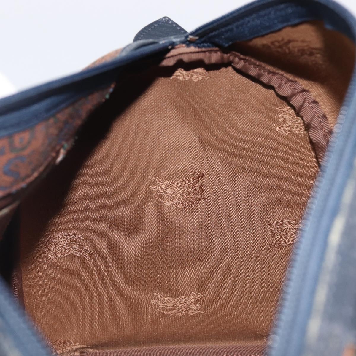 Burberrys Boston Bag Canvas Gold Brown Auth 206076A