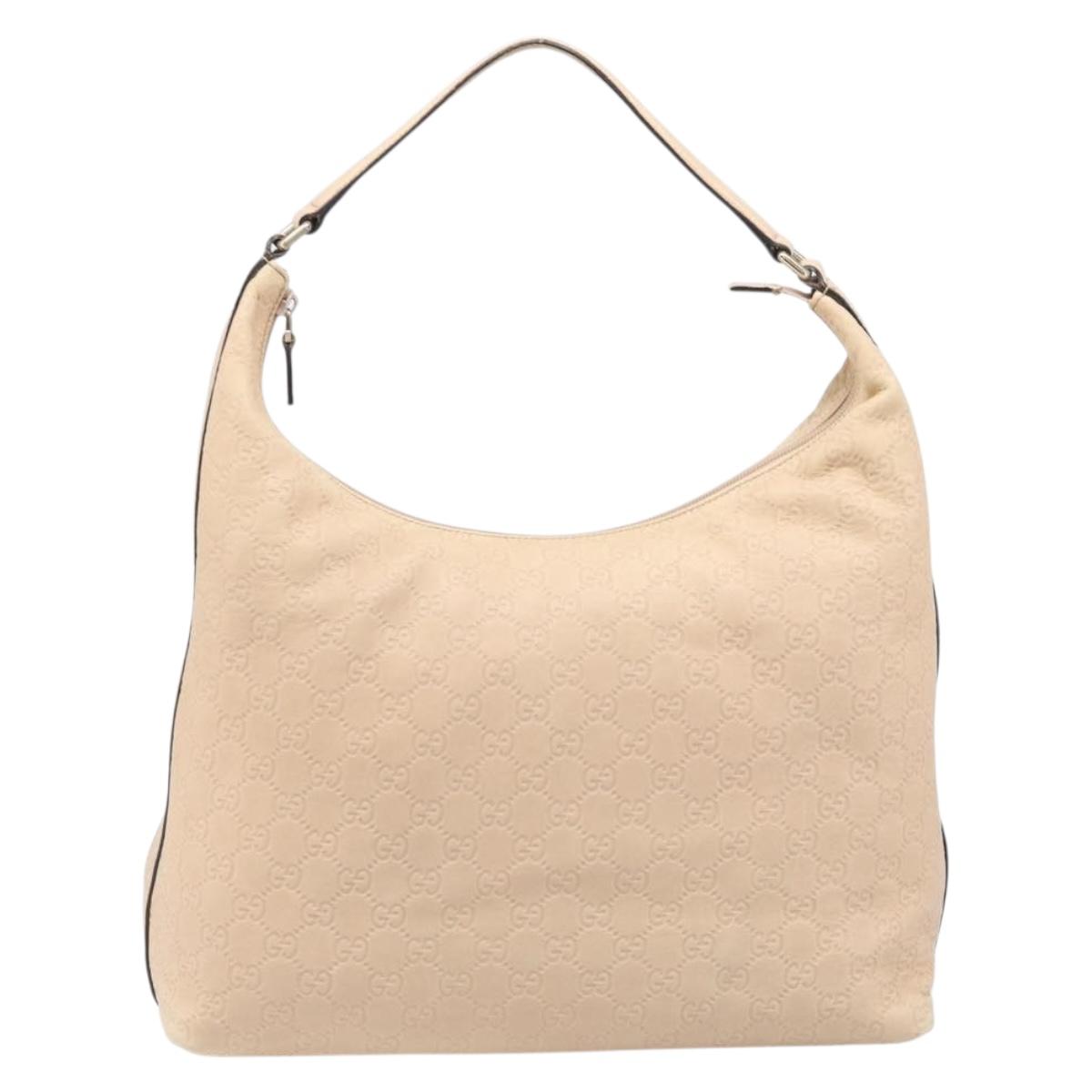 GUCCI Guccissima GG Canvas Shoulder Bag Outlet Pink Gold 257299 Auth 206078