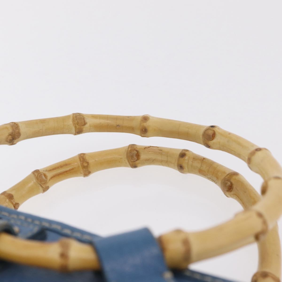Miu Miu Hand Bag Raffia Beige Gold Auth 206081V