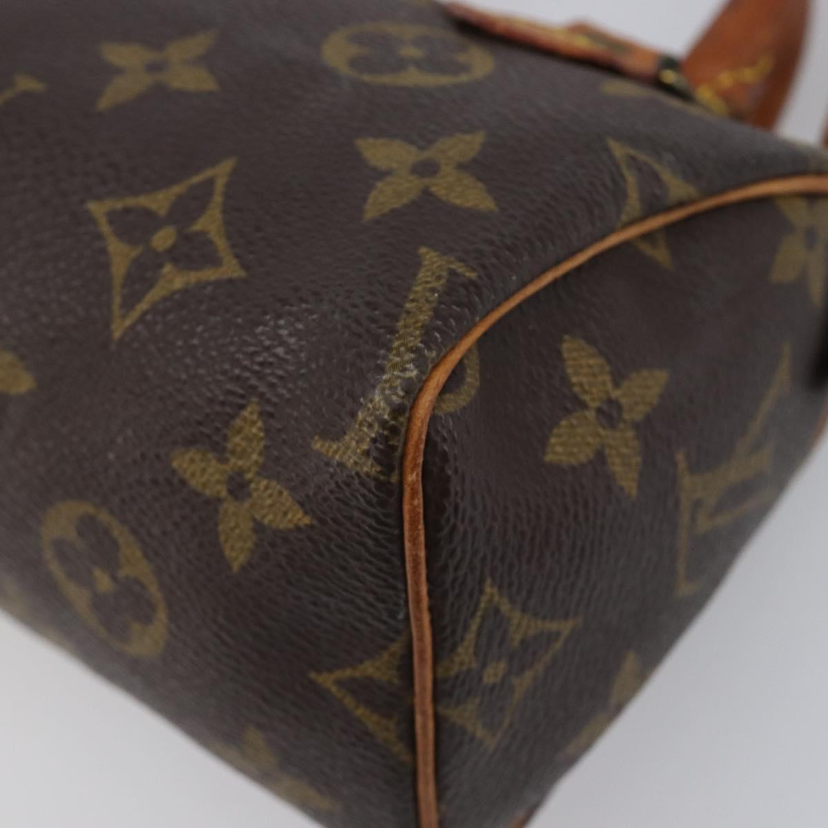 LOUIS VUITTON Monogram Mini Speedy Hand Bag M41534 LV Auth 206084