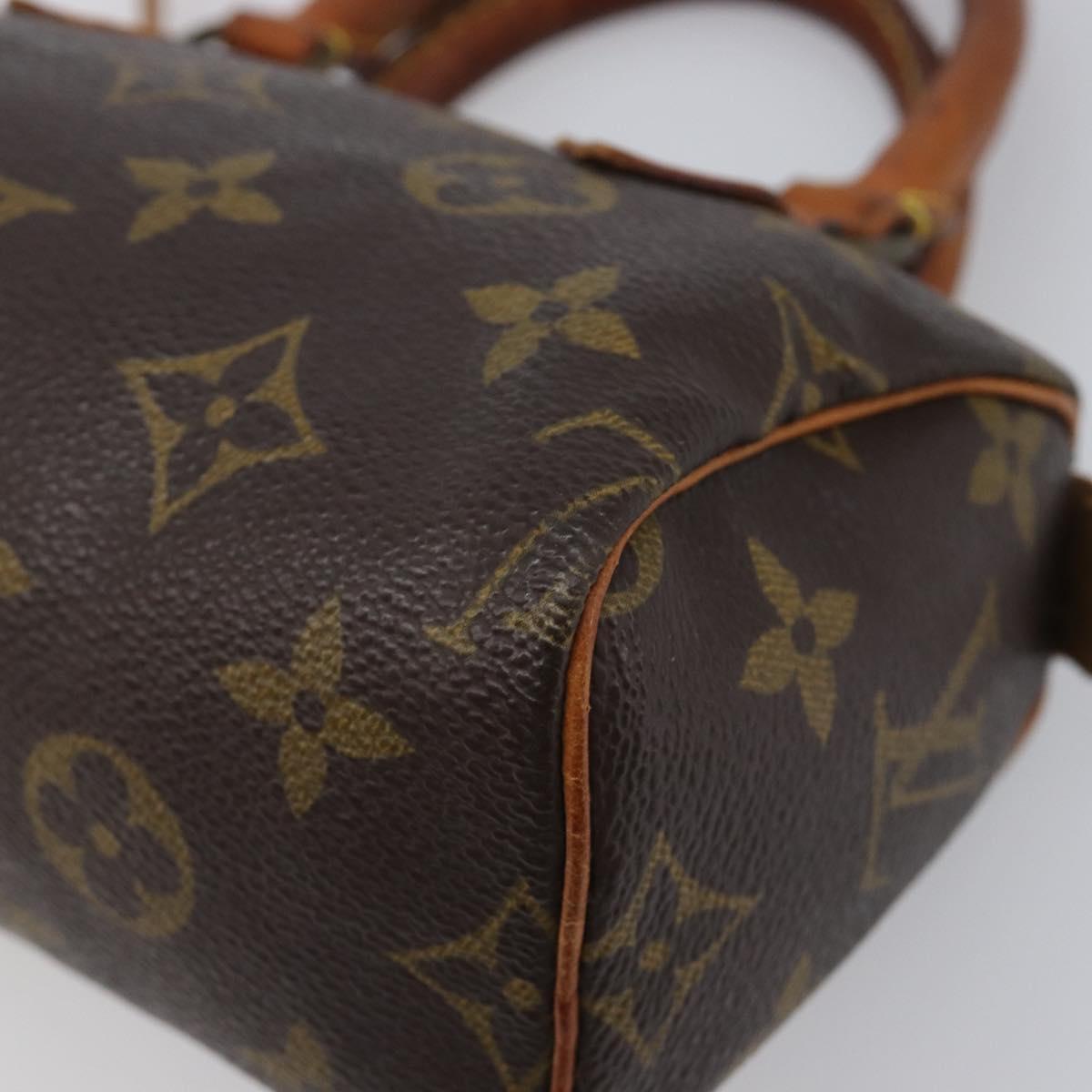 LOUIS VUITTON Monogram Mini Speedy Hand Bag M41534 LV Auth 206084