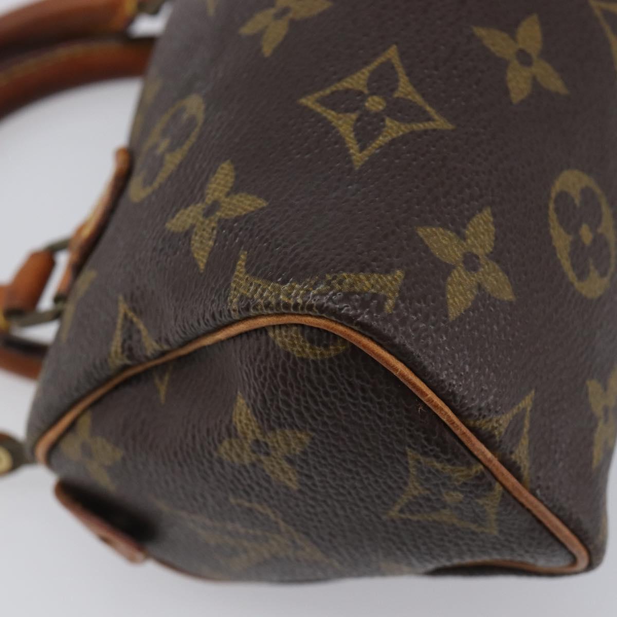 LOUIS VUITTON Monogram Mini Speedy Hand Bag M41534 LV Auth 206084