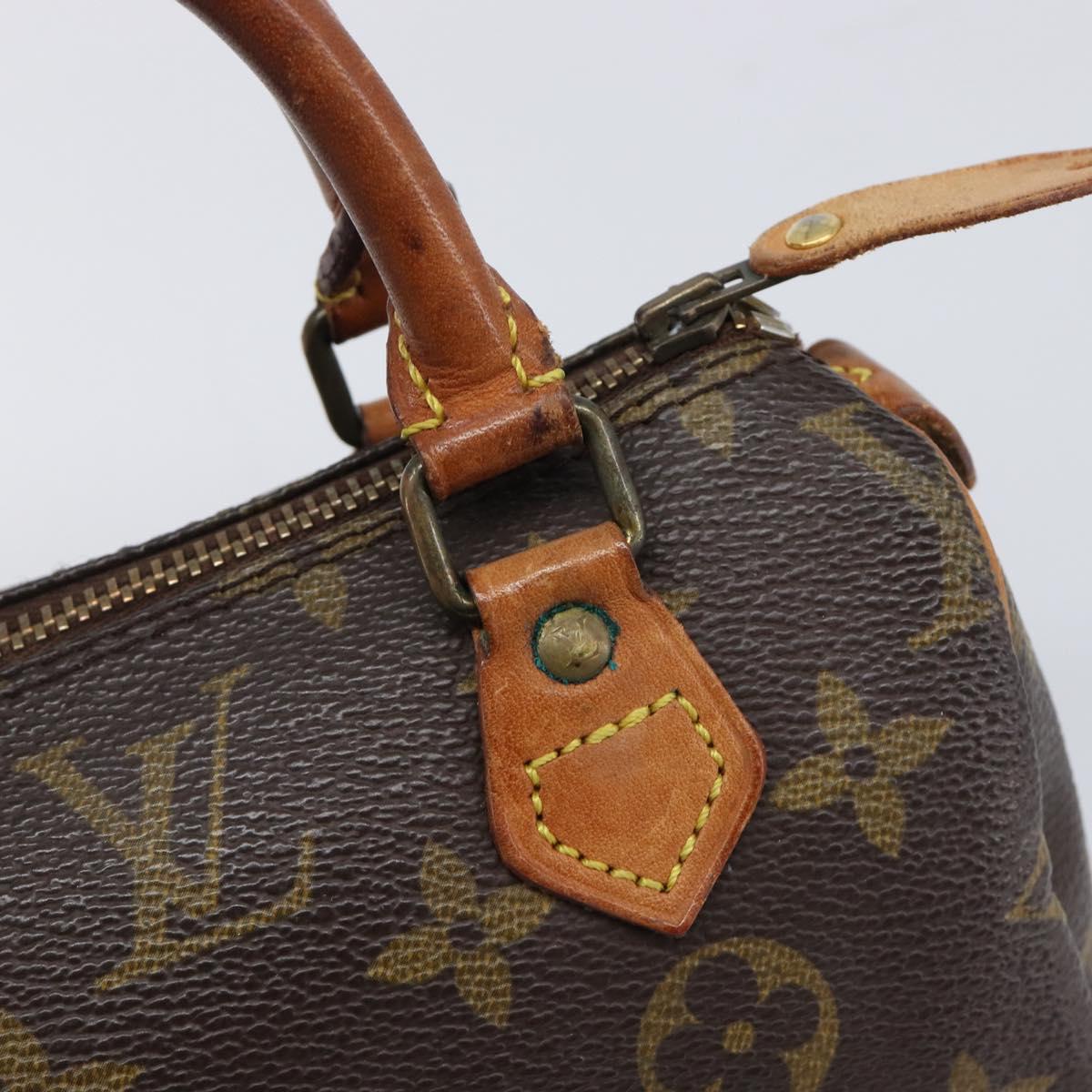 LOUIS VUITTON Monogram Mini Speedy Hand Bag M41534 LV Auth 206084
