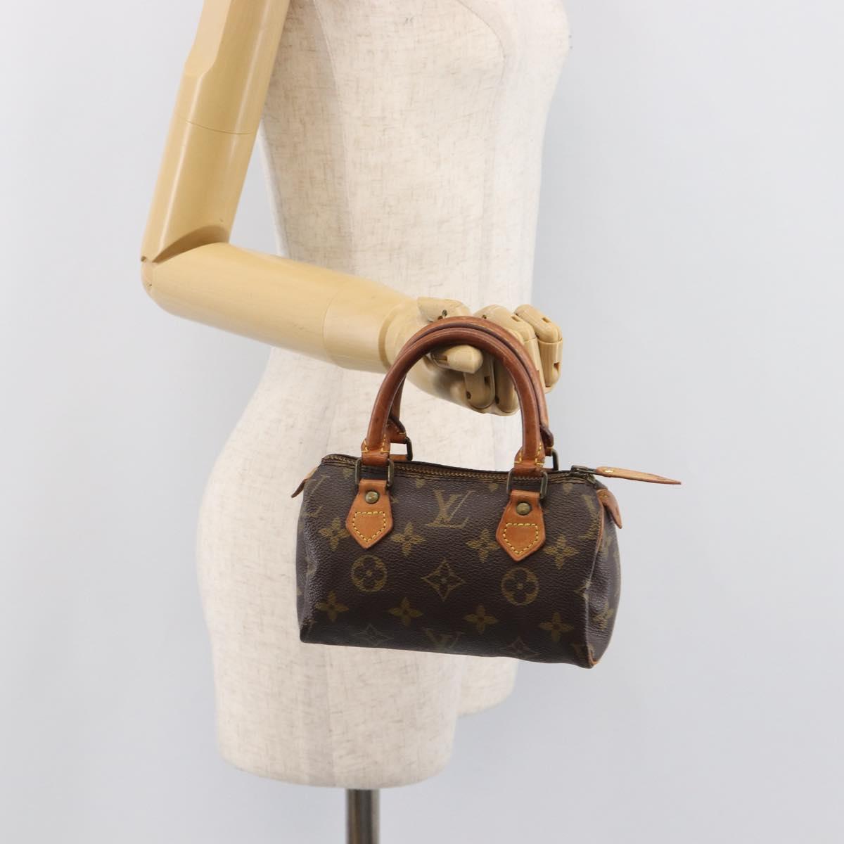 LOUIS VUITTON Monogram Mini Speedy Hand Bag M41534 LV Auth 206084