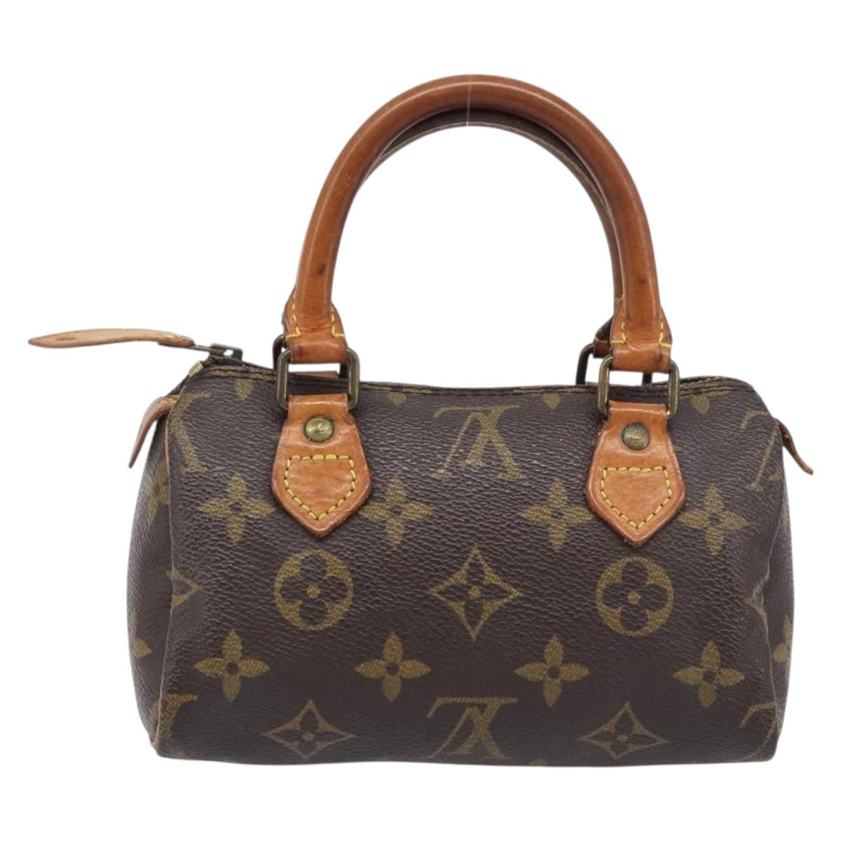 LOUIS VUITTON Monogram Mini Speedy Hand Bag M41534 LV Auth 206084