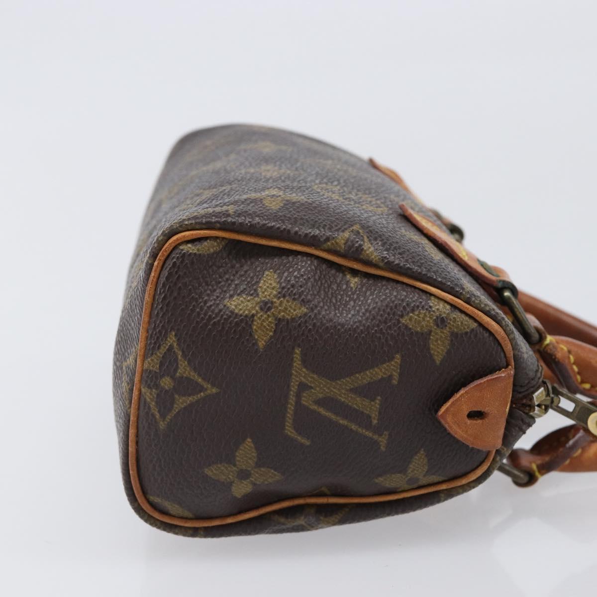 LOUIS VUITTON Monogram Mini Speedy Hand Bag M41534 LV Auth 206084