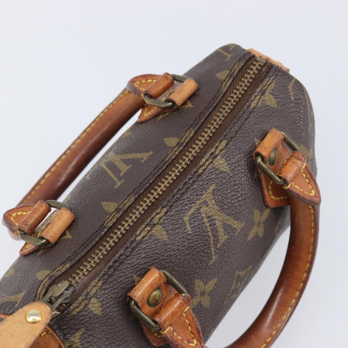 LOUIS VUITTON Monogram Mini Speedy Hand Bag M41534 LV Auth 206084