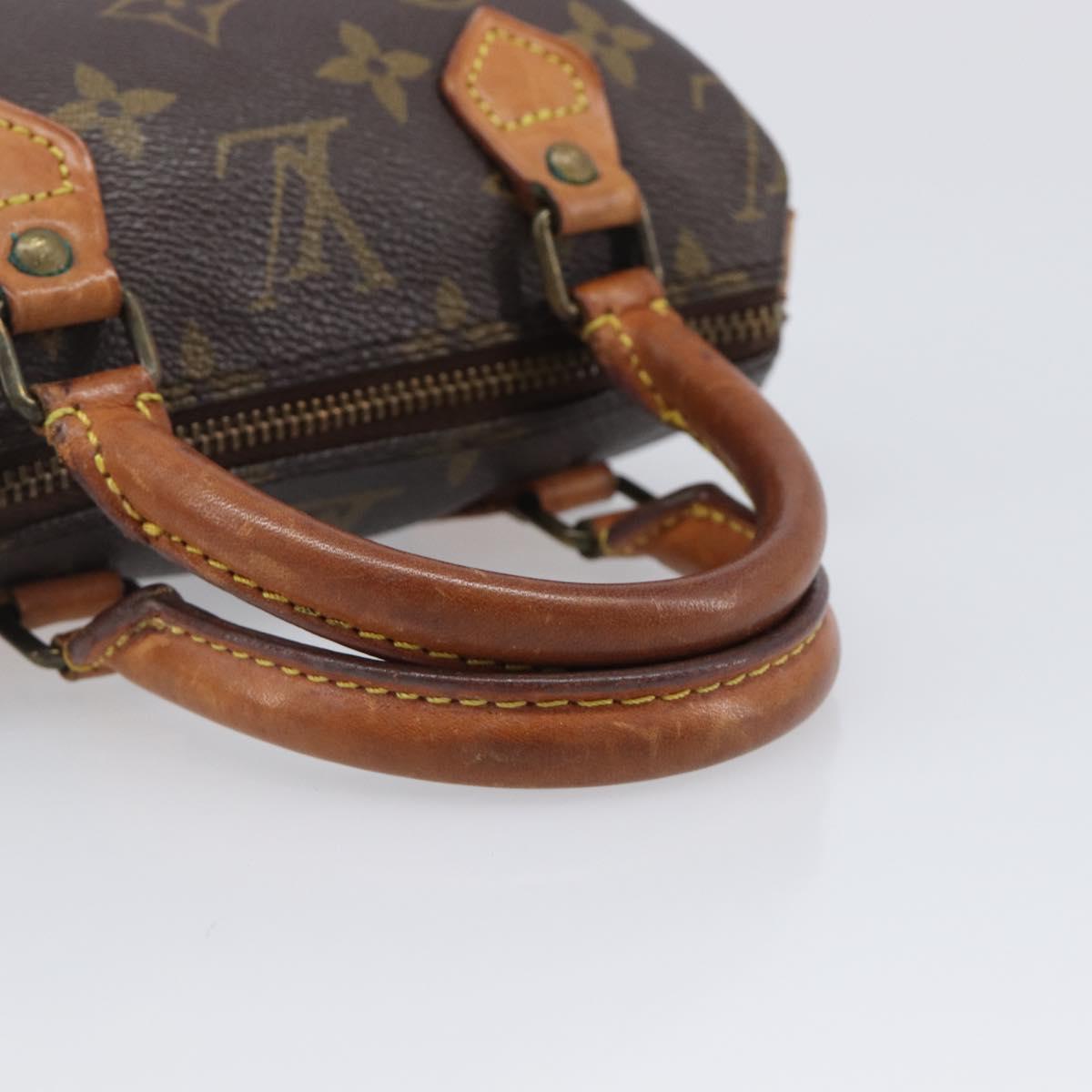 LOUIS VUITTON Monogram Mini Speedy Hand Bag M41534 LV Auth 206084