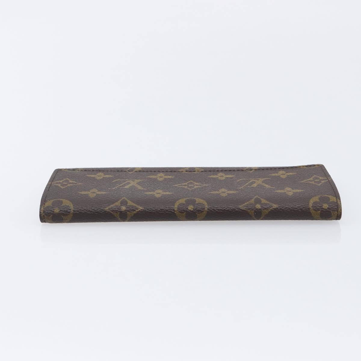 LOUIS VUITTON Monogram Porte En 3 Credit Long Wallet M61818 LV Auth 206092V