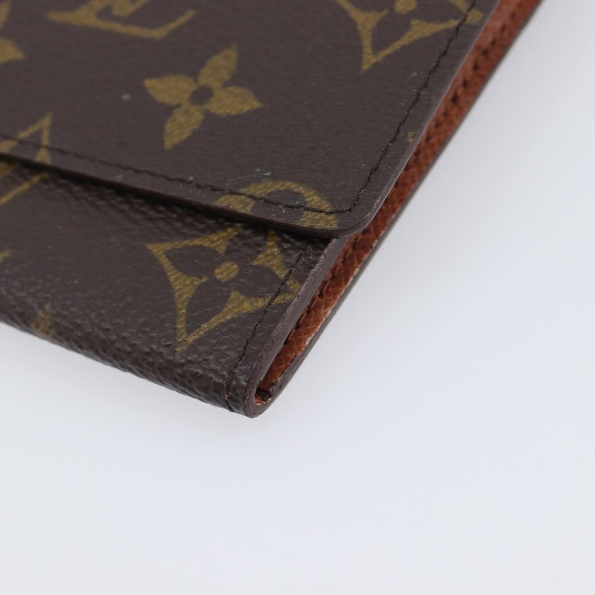 LOUIS VUITTON Monogram Porte En 3 Credit Long Wallet M61818 LV Auth 206092V