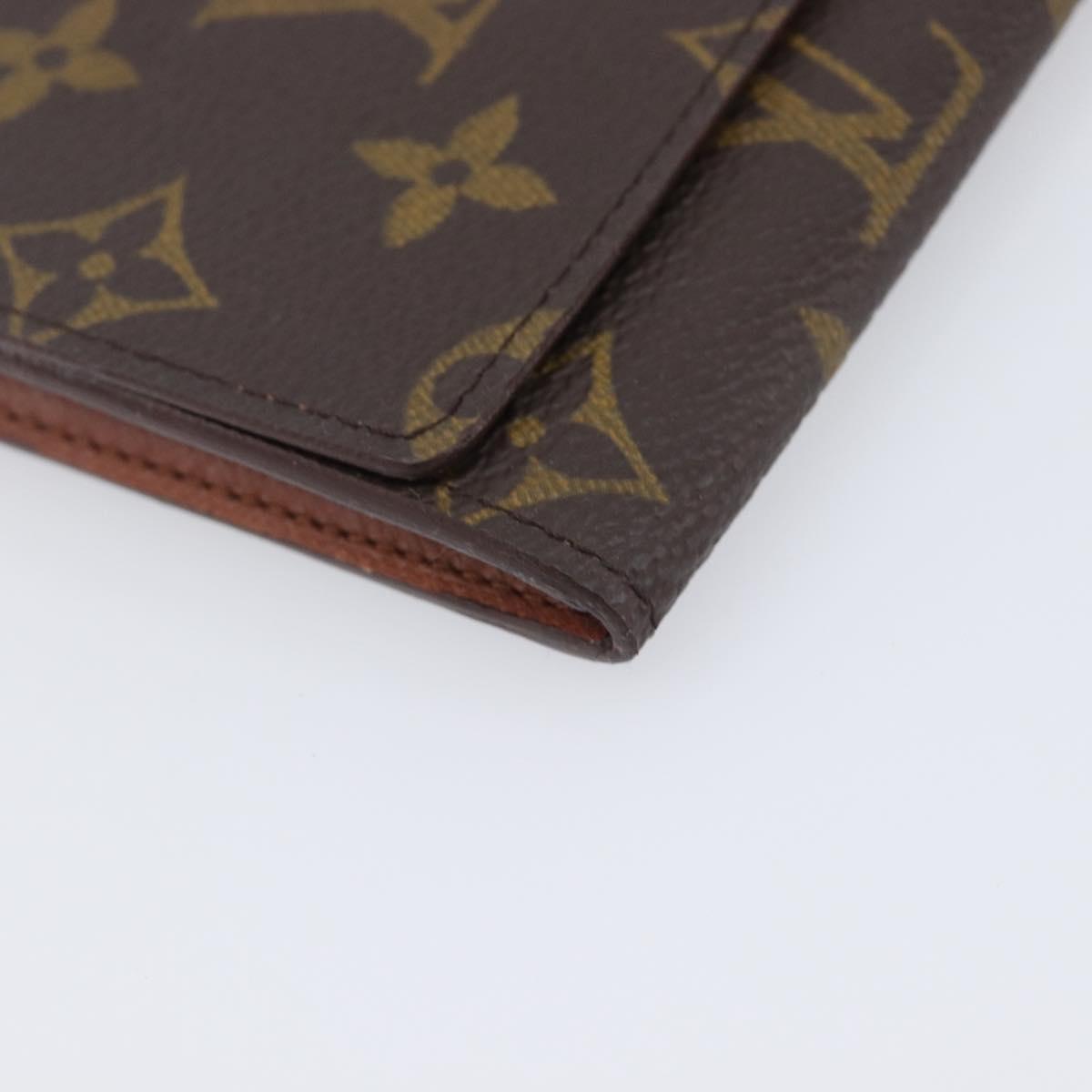 LOUIS VUITTON Monogram Porte En 3 Credit Long Wallet M61818 LV Auth 206092V