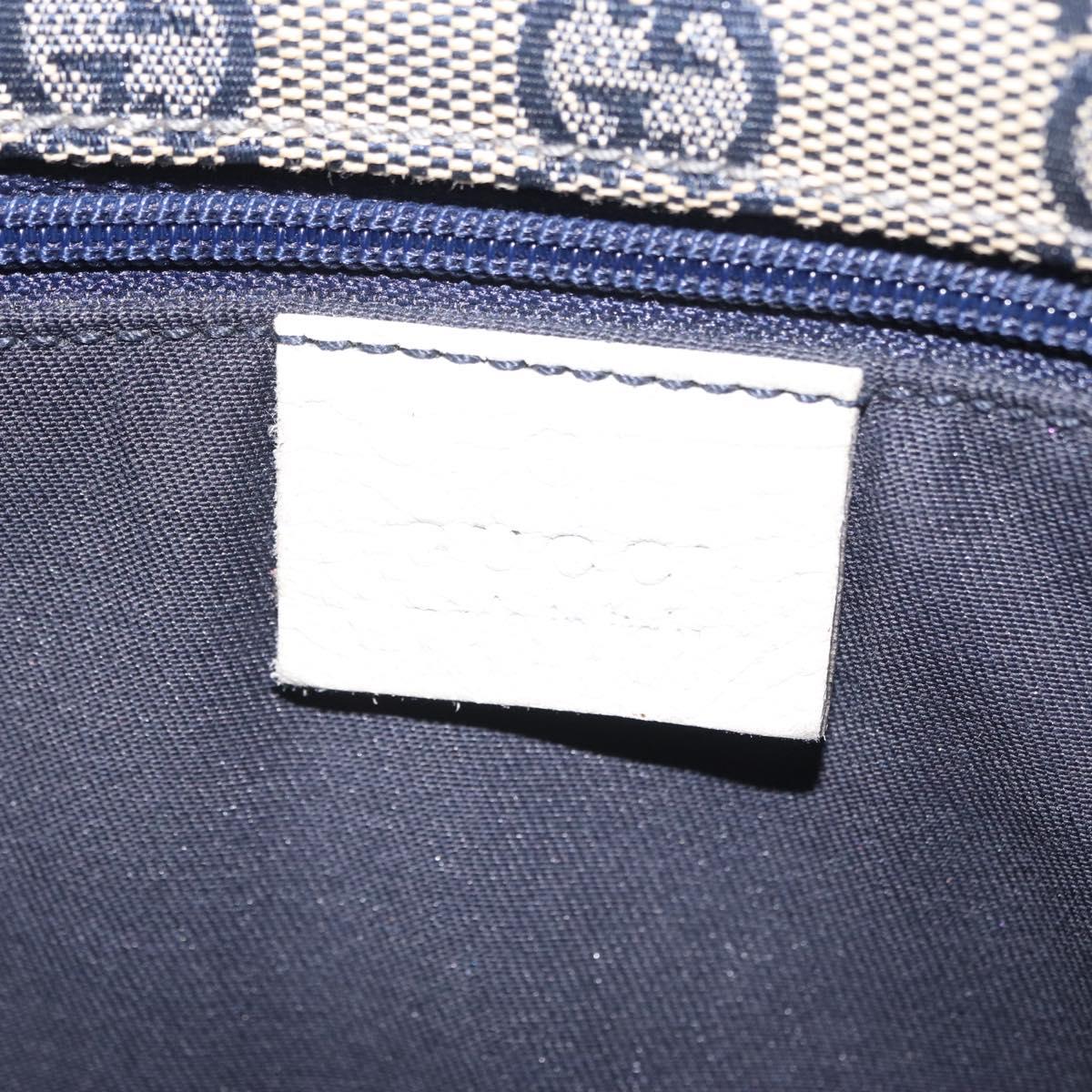 GUCCI Abbey Tote Bag Leather White Gold 130736 Auth 206102