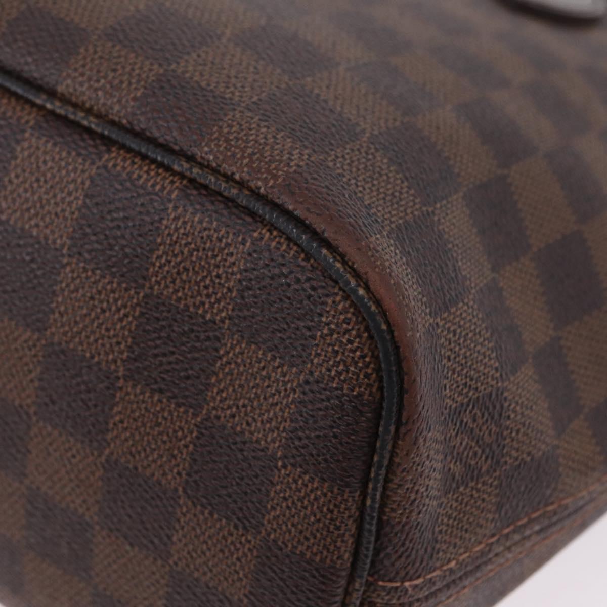 LOUIS VUITTON Damier Ebene Neverfull PM Tote Bag N51109 LV Auth 206118