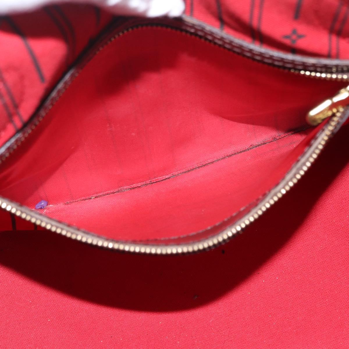 LOUIS VUITTON Damier Ebene Neverfull PM Tote Bag N51109 LV Auth 206118