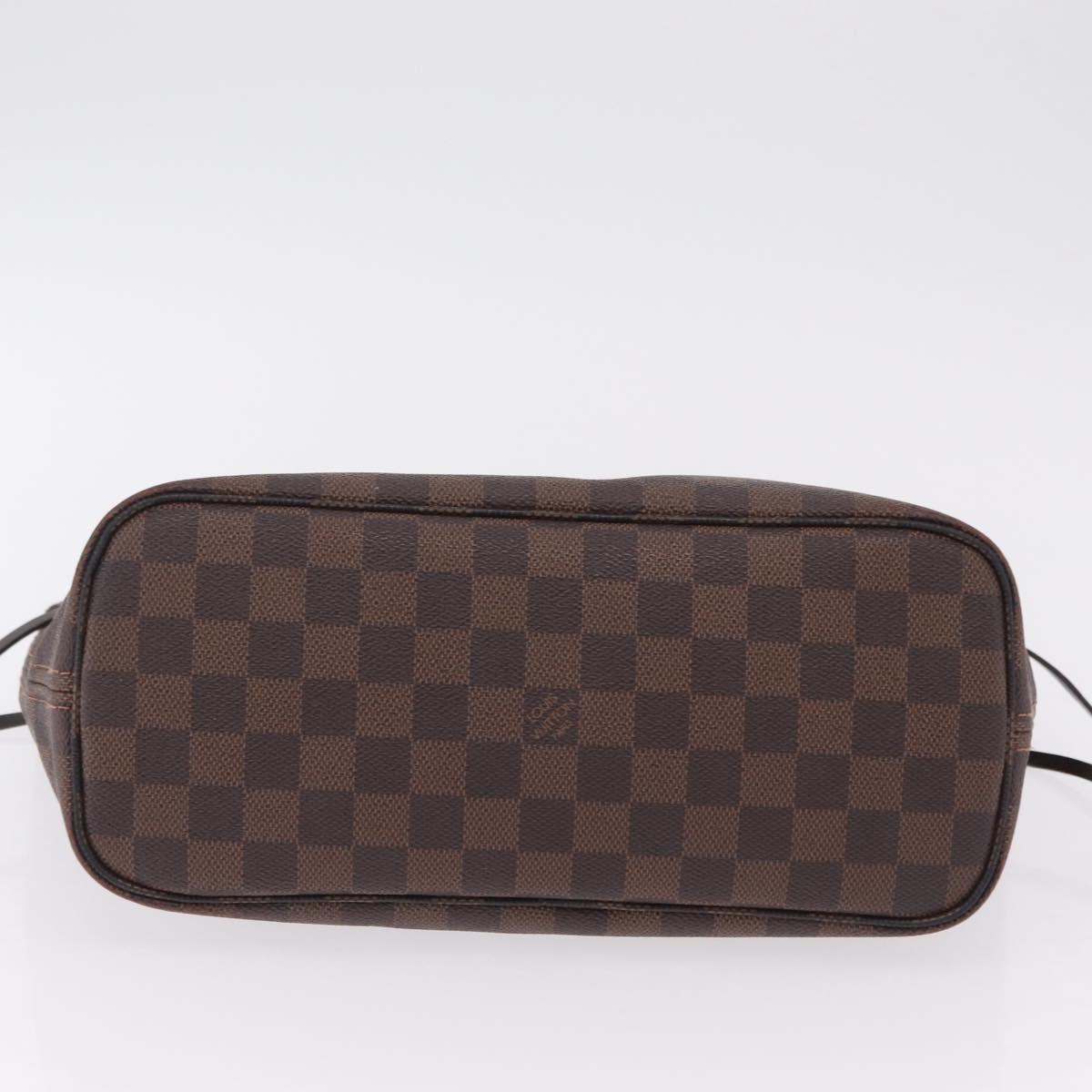 LOUIS VUITTON Damier Ebene Neverfull PM Tote Bag N51109 LV Auth 206118