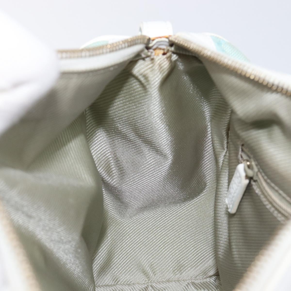 GUCCI GG Canvas Hand Bag Light Blue Gold 000 0851 Auth 206122A