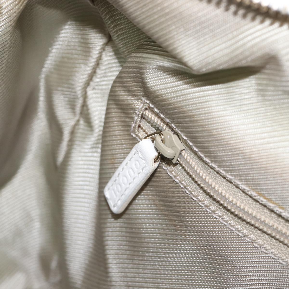 GUCCI GG Canvas Hand Bag Light Blue Gold 000 0851 Auth 206122A