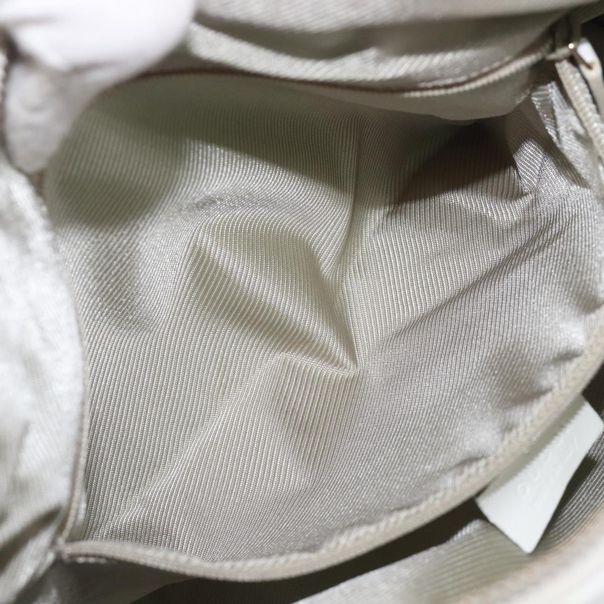 GUCCI GG Canvas Hand Bag Light Blue Gold 000 0851 Auth 206122A