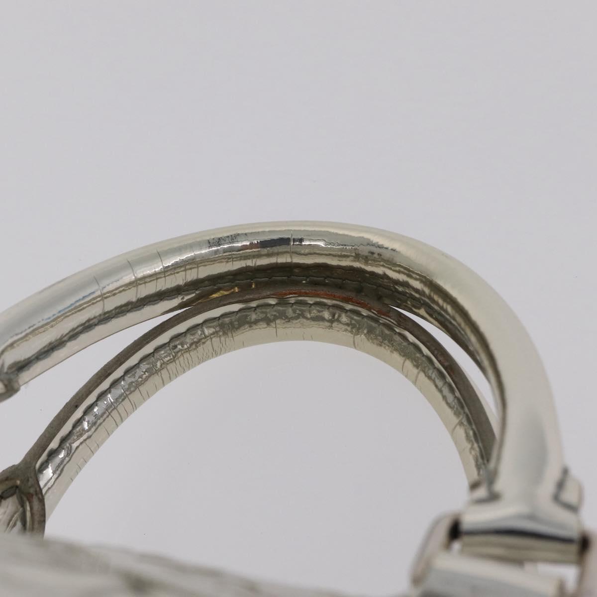 LOUIS VUITTON Monogram Miroir Speedy 30 Bag Silver Argent M95786 Auth 206125SAV