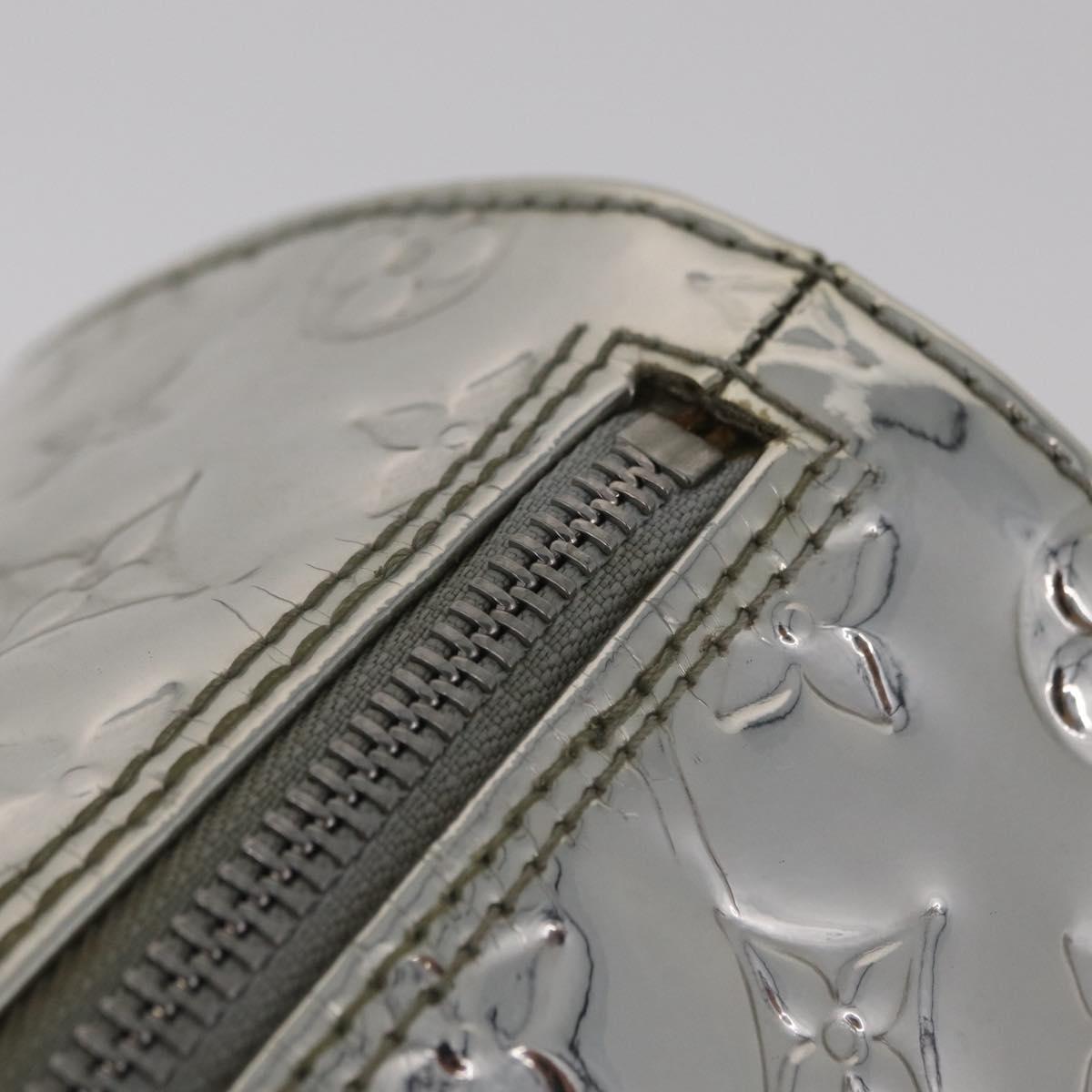 LOUIS VUITTON Monogram Miroir Speedy 30 Bag Silver Argent M95786 Auth 206125SAV