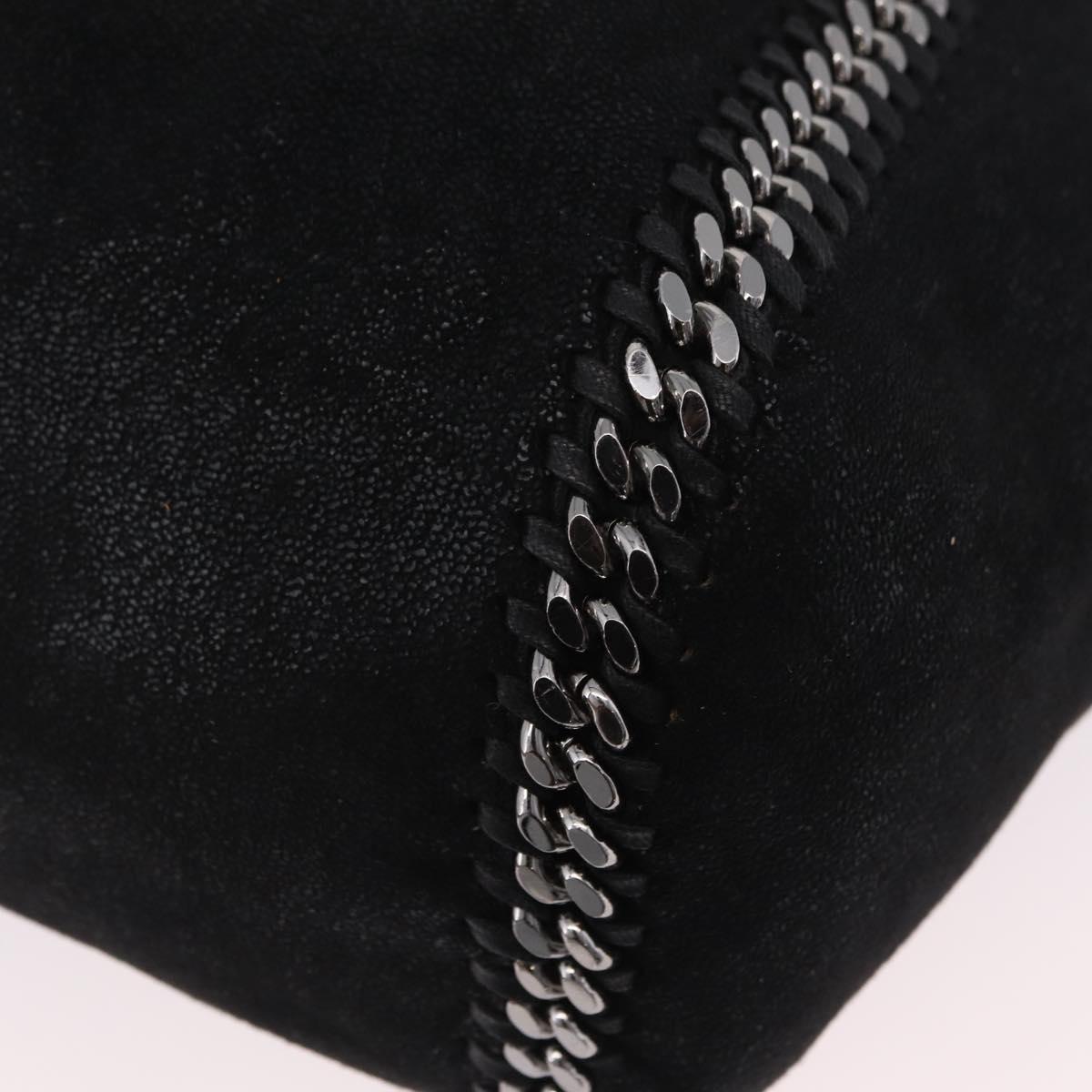 Stella MacCartney Chain Tote Bag polyester Black Silver 507185 Auth 206136A