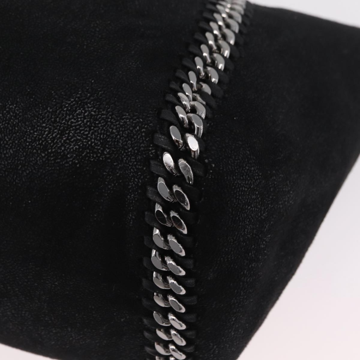 Stella MacCartney Chain Tote Bag polyester Black Silver 507185 Auth 206136A