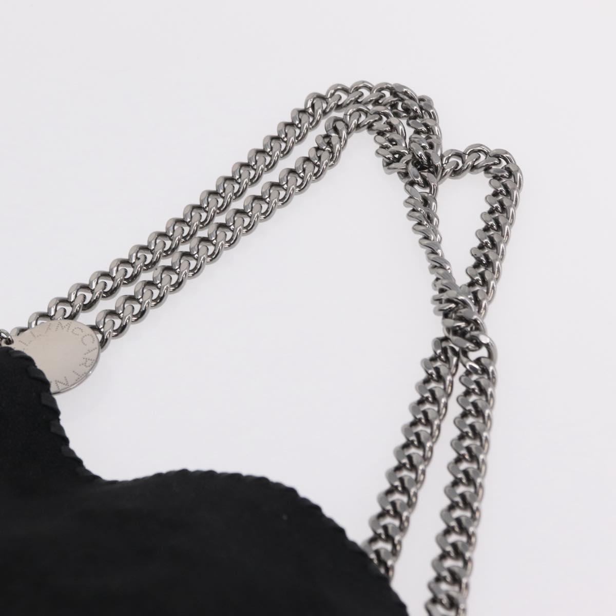 Stella MacCartney Chain Tote Bag polyester Black Silver 507185 Auth 206136A