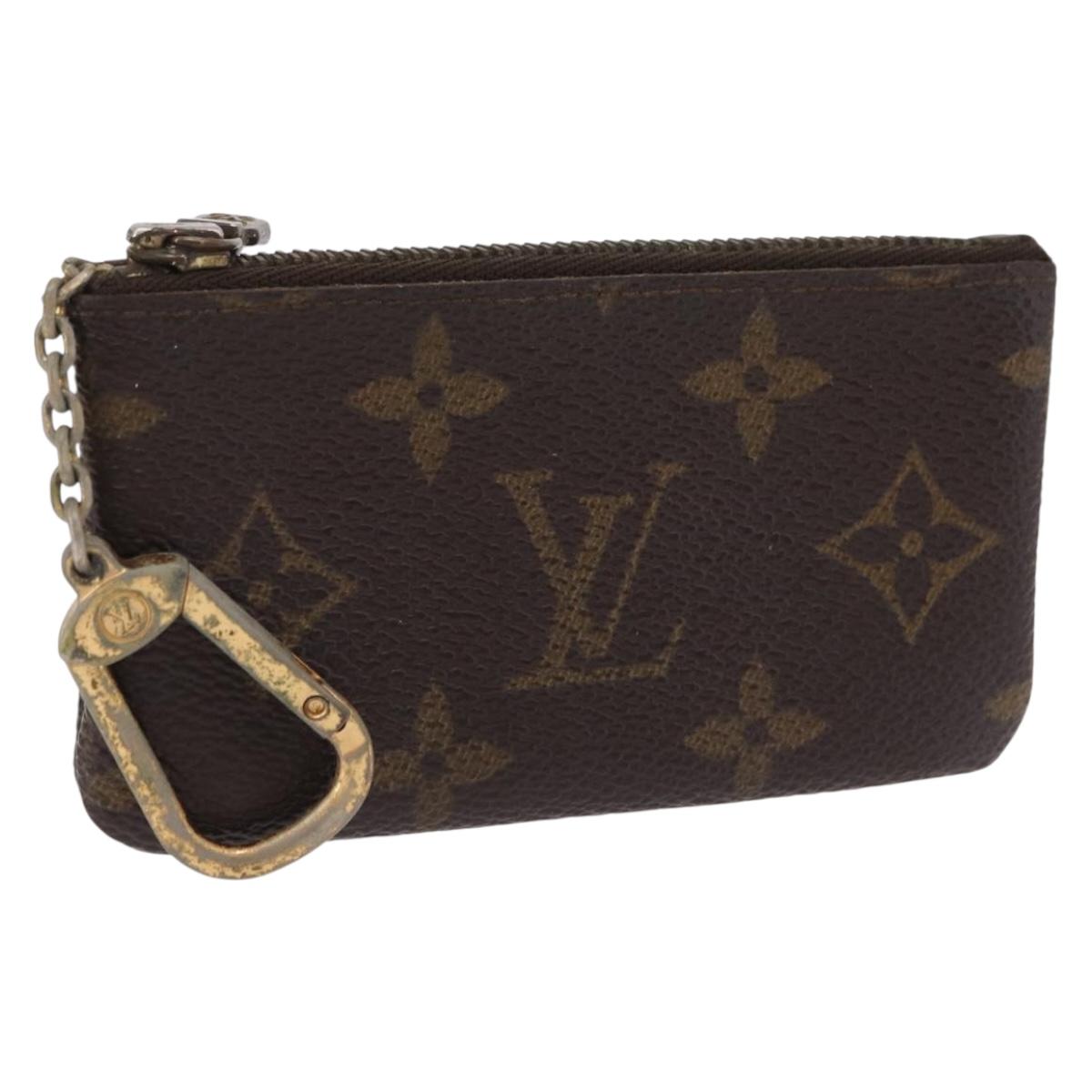 LOUIS VUITTON Monogram Pochette Cles Coin Purse M62650 LV Auth 206139