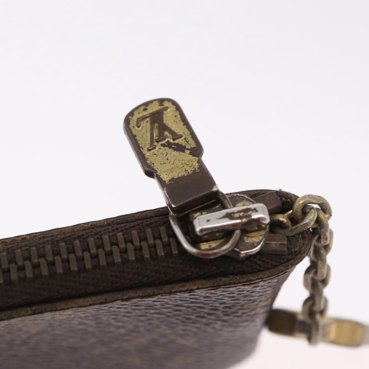 LOUIS VUITTON Monogram Pochette Cles Coin Purse M62650 LV Auth 206139