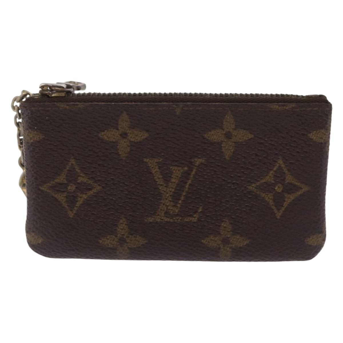 LOUIS VUITTON Monogram Pochette Cles Coin Purse M62650 LV Auth 206139