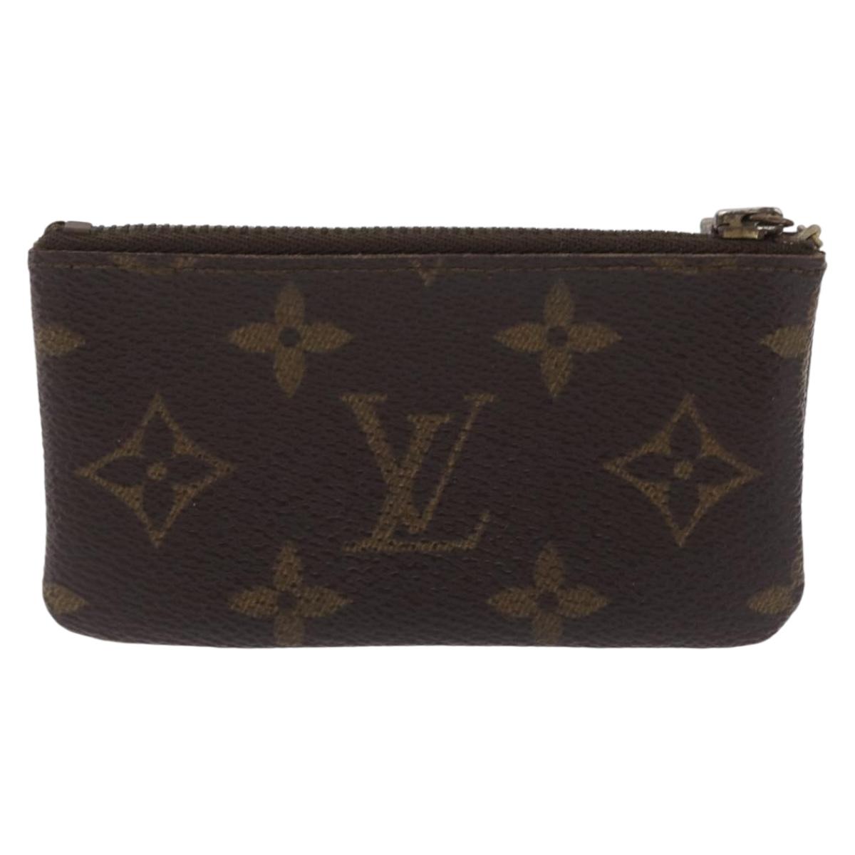 LOUIS VUITTON Monogram Pochette Cles Coin Purse M62650 LV Auth 206139