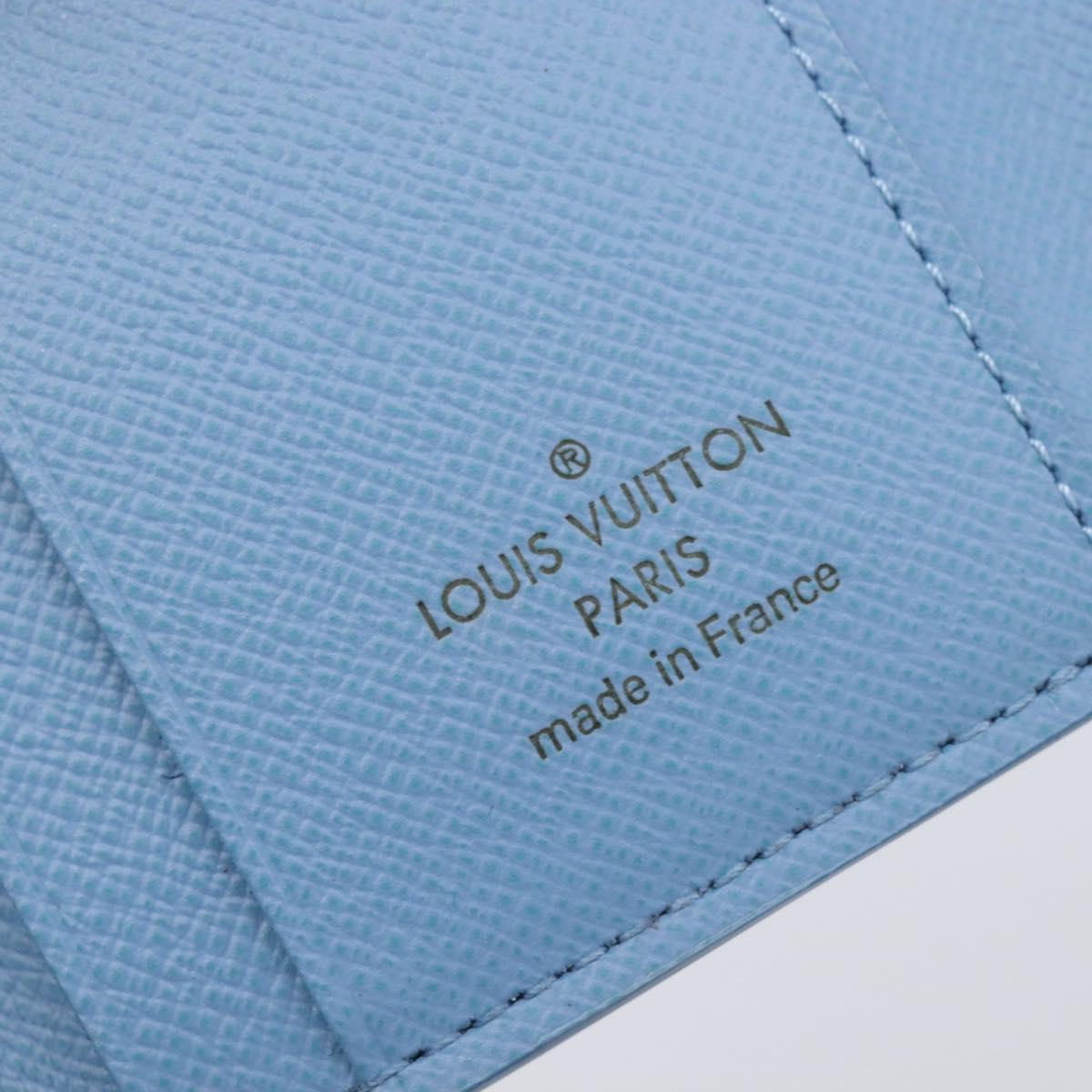 LOUIS VUITTON Damier Azur Portefeuille Zoe Trifold Wallet N60219 LV Auth 206141M