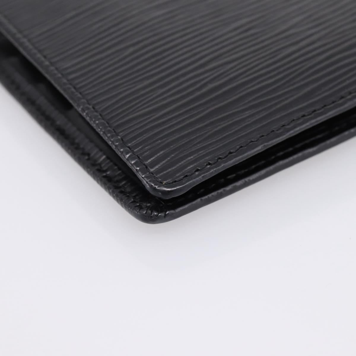 LOUIS VUITTON Epi Portefeuille Marco Bifold Wallet Black M63652 LV Auth 206143V