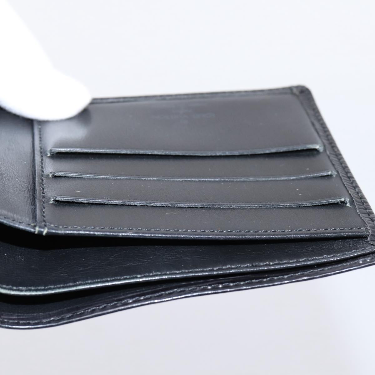 LOUIS VUITTON Epi Portefeuille Marco Bifold Wallet Black M63652 LV Auth 206143V
